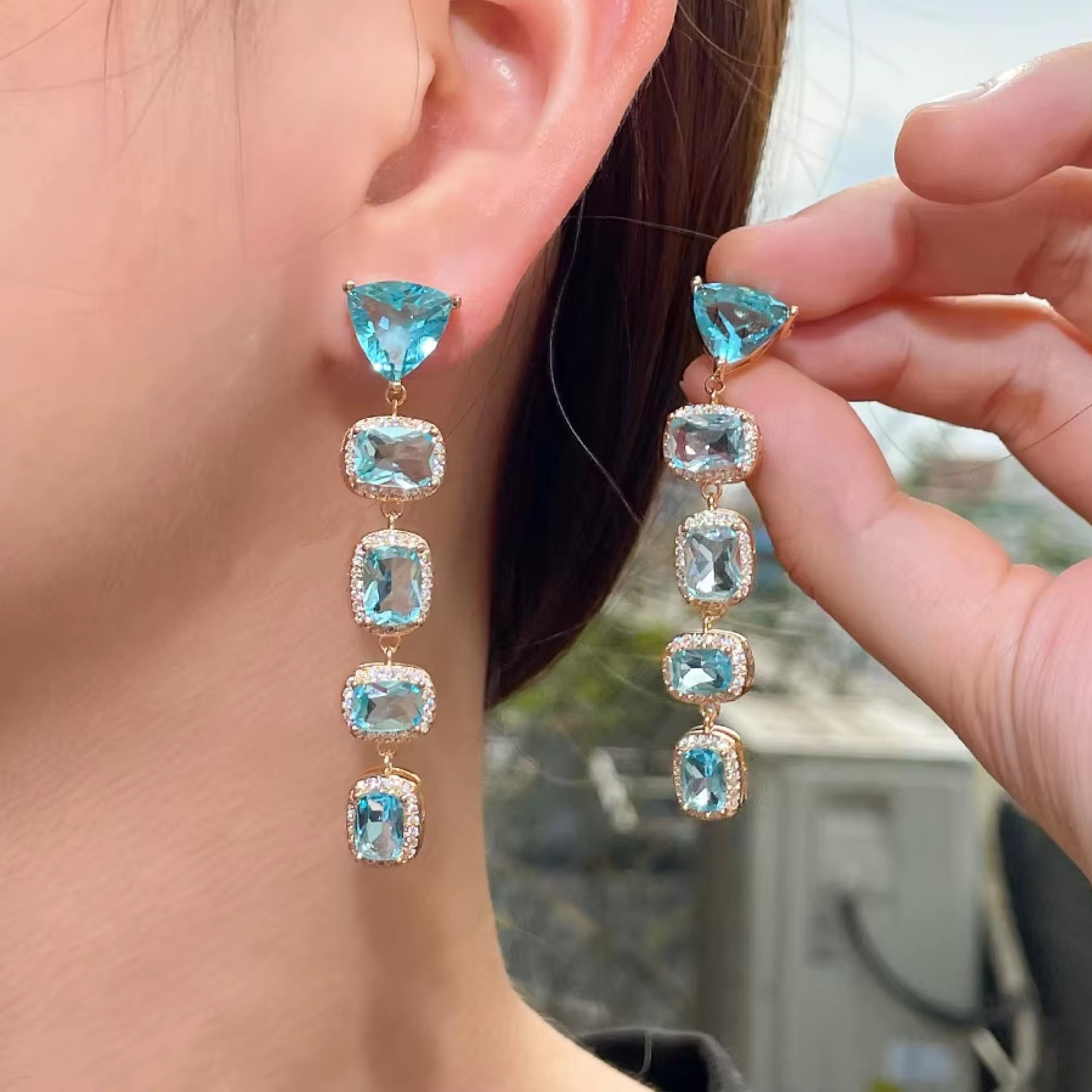 PRE-ORDER:Blue Topaz Drops